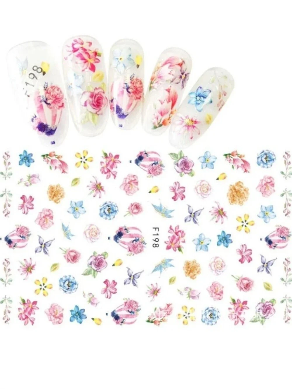 Trendy Self Adhesive Nails Art Transfer Sticker